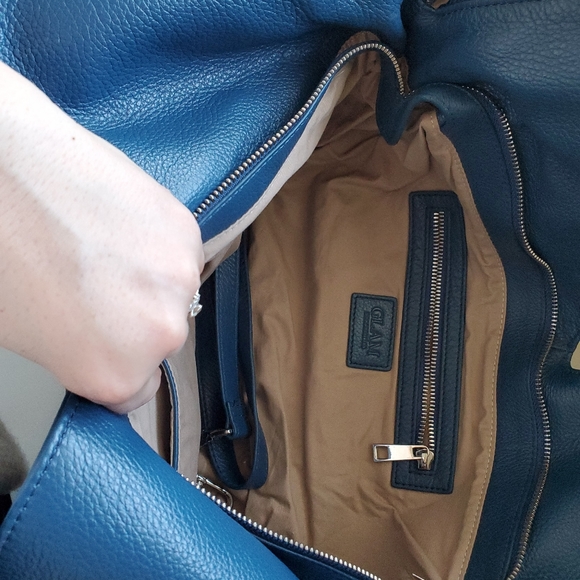 Blue Leather Bag - Picture 4 of 5
